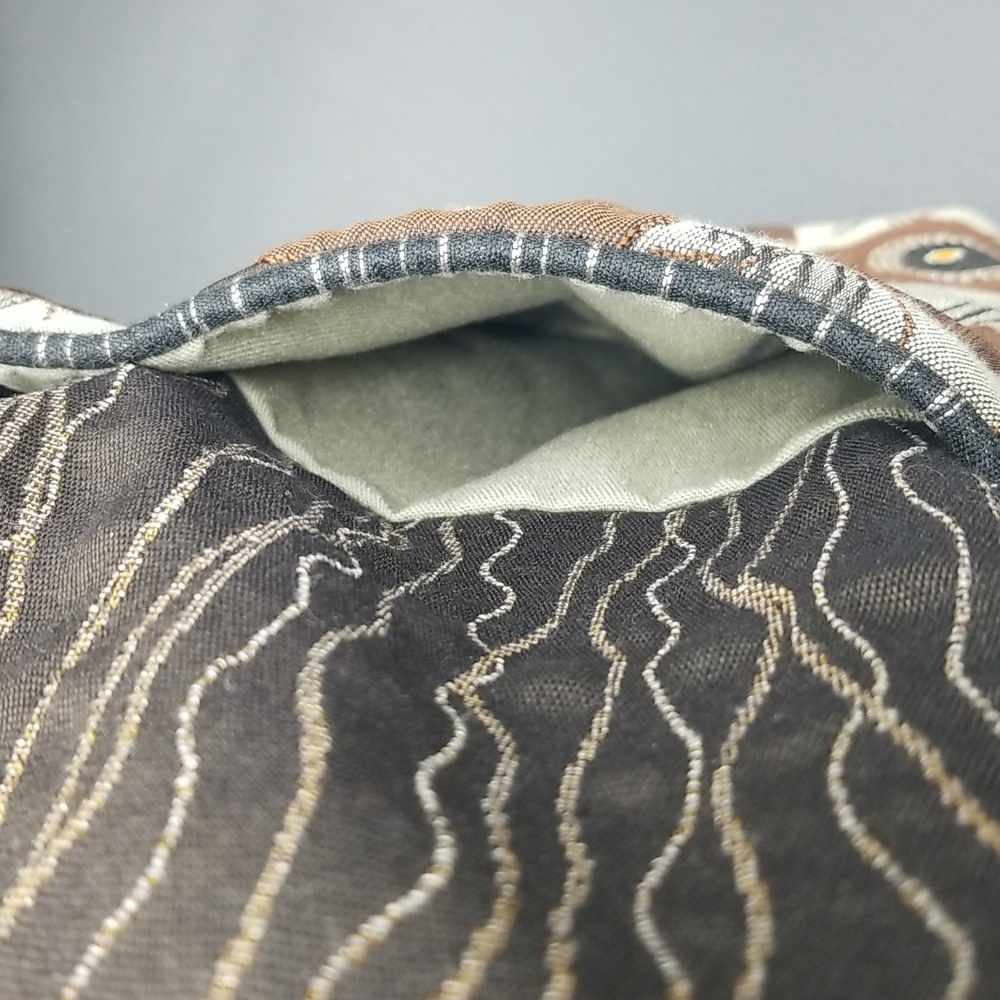 Maruca Brown & Green "Cafe Sling" Handmade in Boulder, Colorado Crossbody Bag - Picture 8 of 14